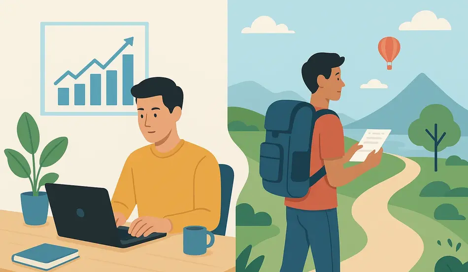 The Two-Track Career Strategy Balancing Focus and Adventure in Your 20s